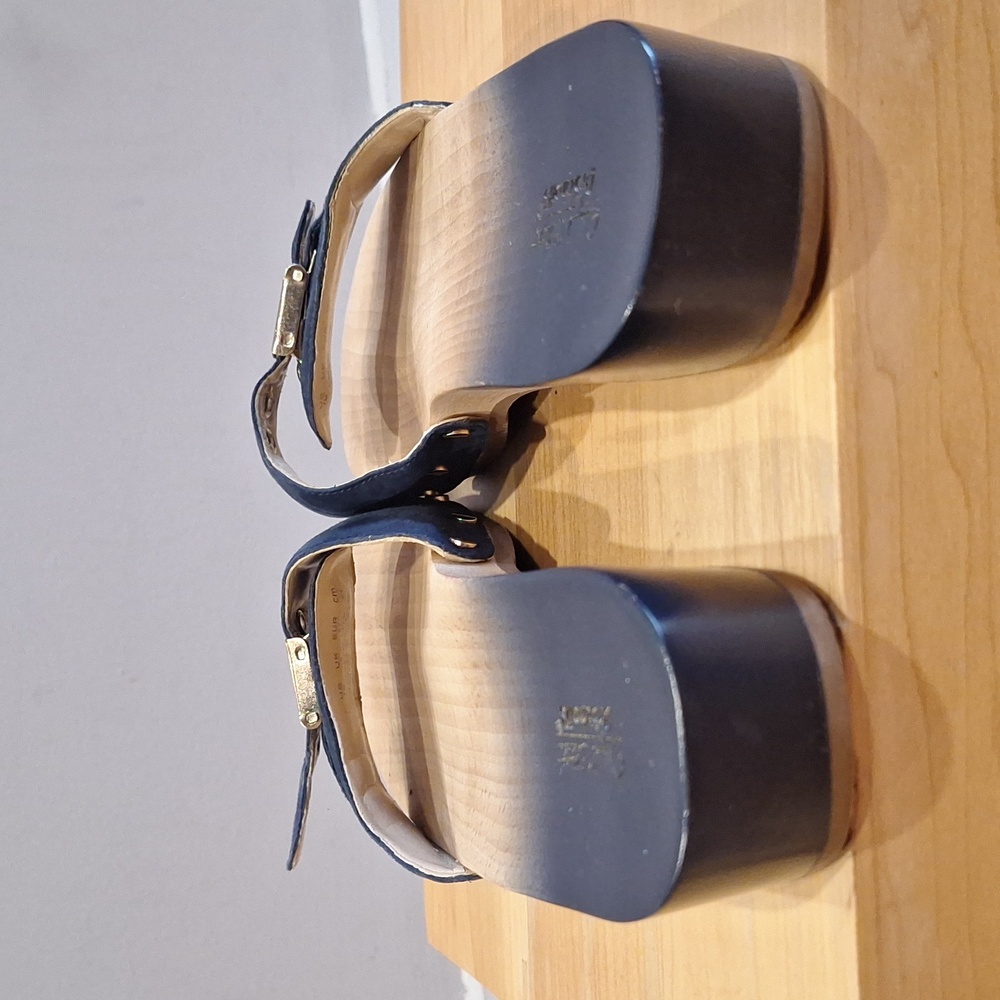 Nearly New Dr Scholl's Wood Original Ombre Gradient Navy 7 - Picture 8 of 8
